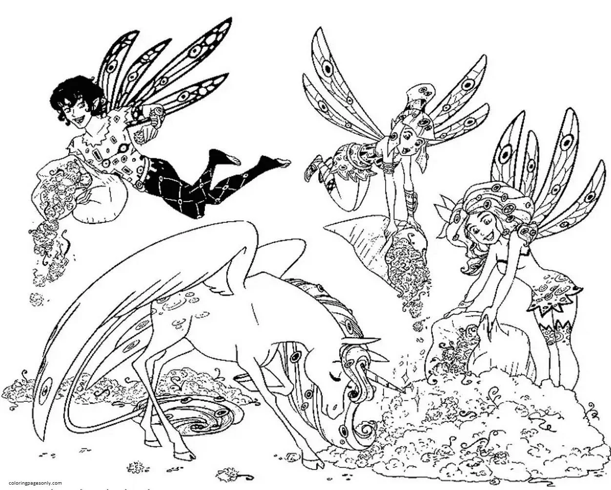 Mia and me Coloring Pages 19