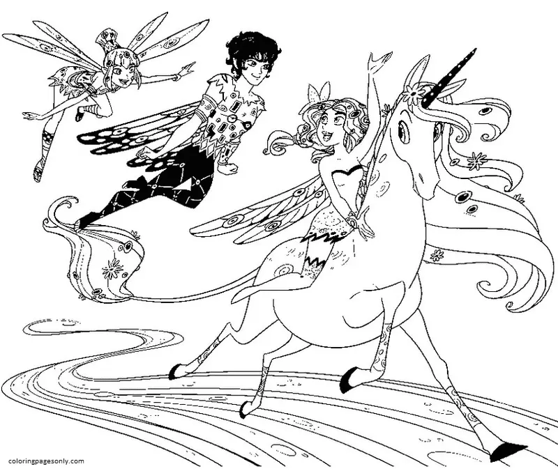 Mia and me Coloring Pages 23