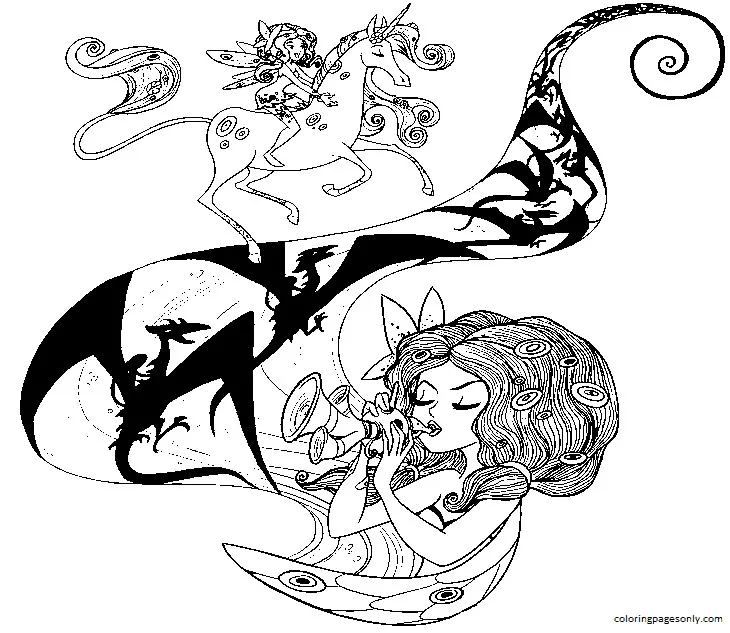 Mia and me Coloring Pages 29