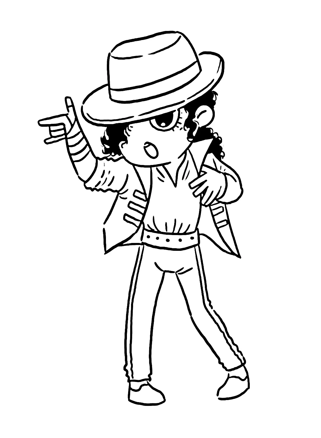 Michael Jackson Para Colorear 1