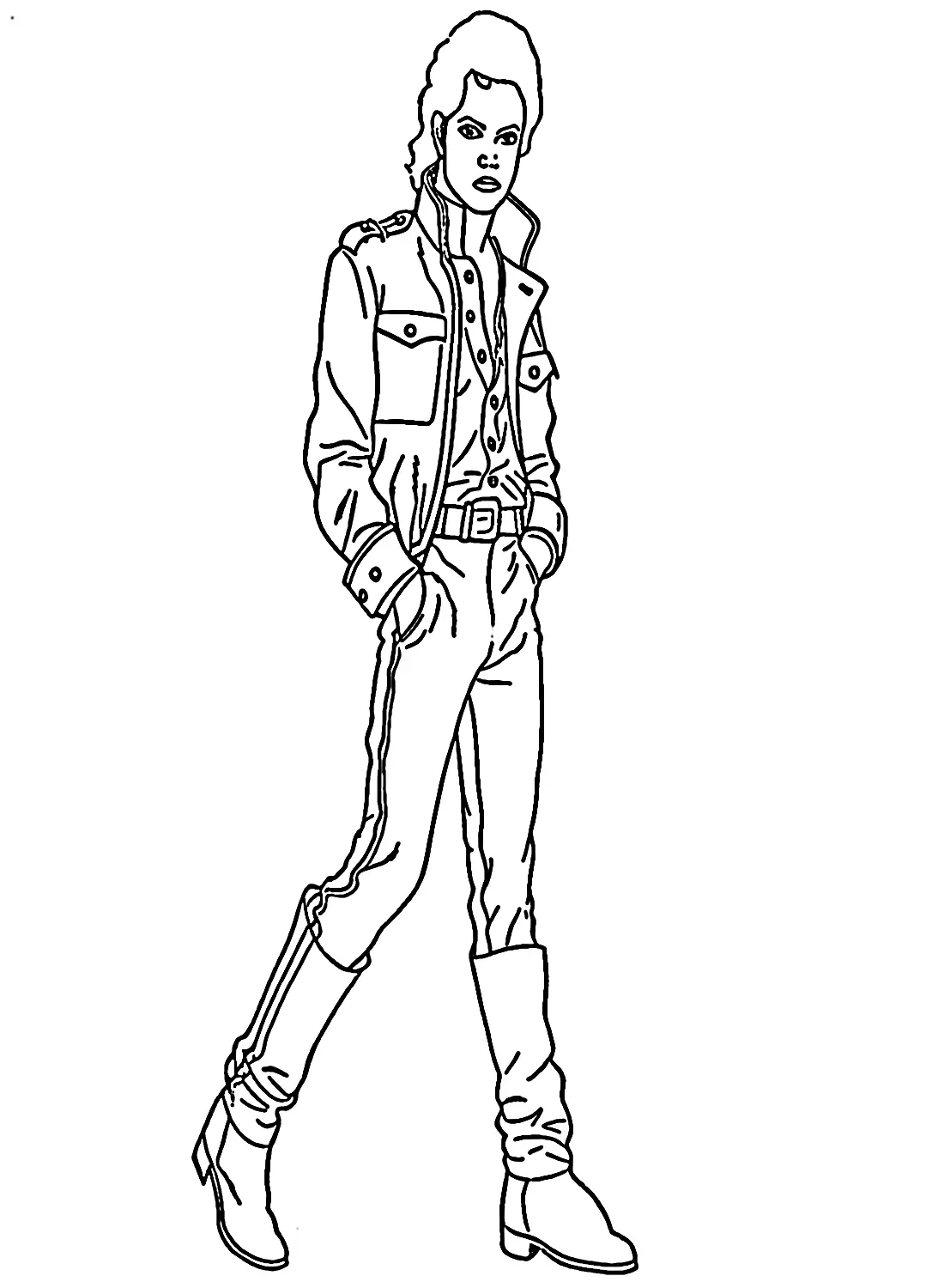 Michael Jackson Para Colorear 10