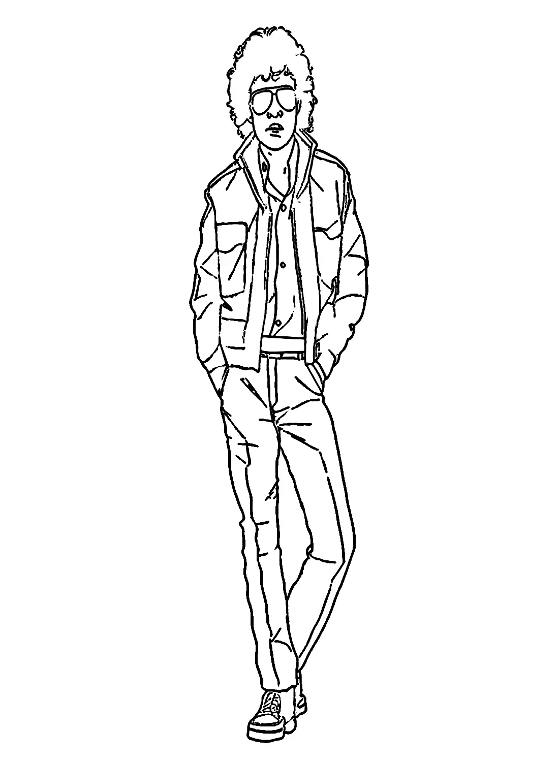 Michael Jackson Para Colorear 4