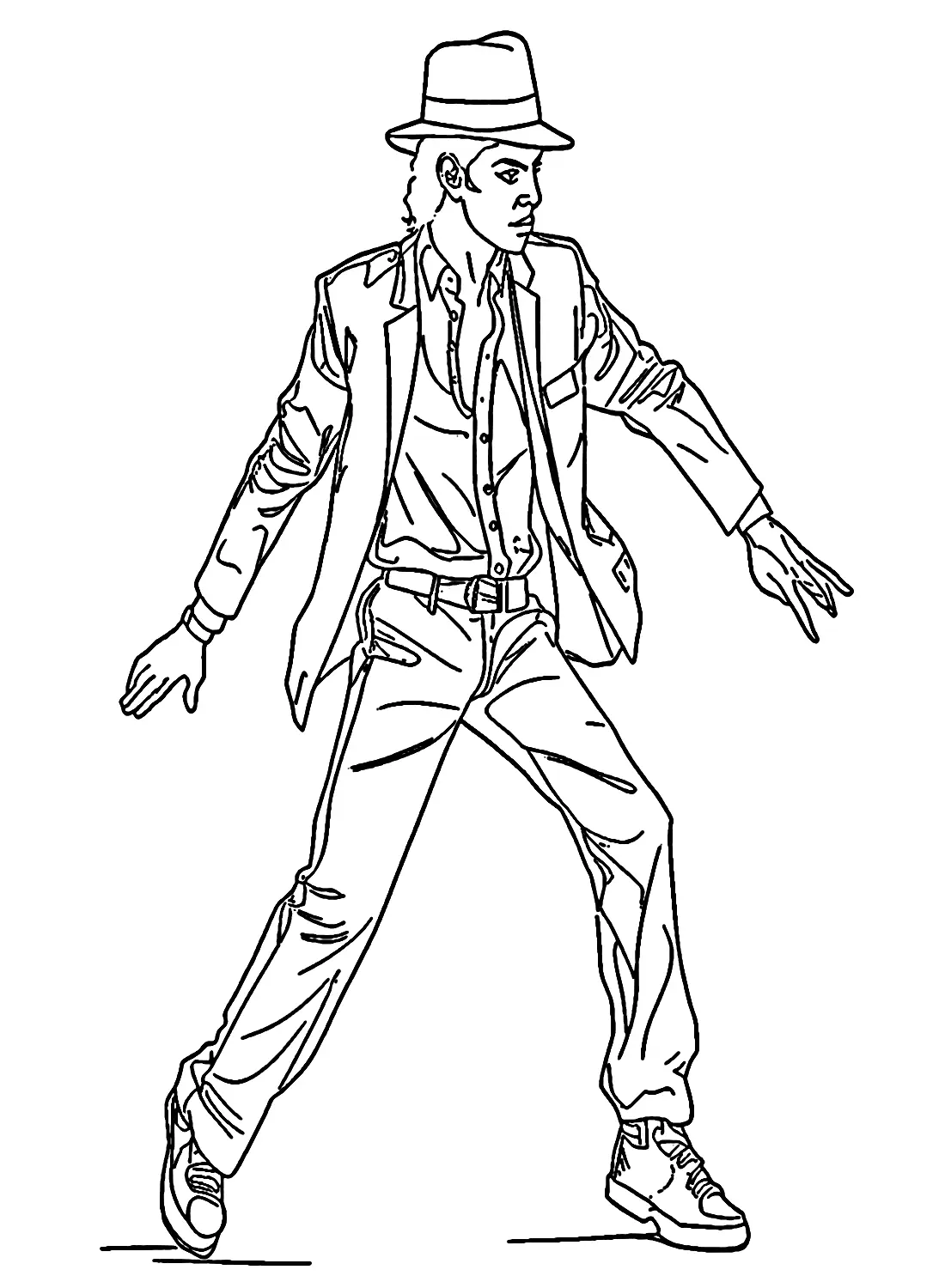 Michael Jackson Para Colorear 6
