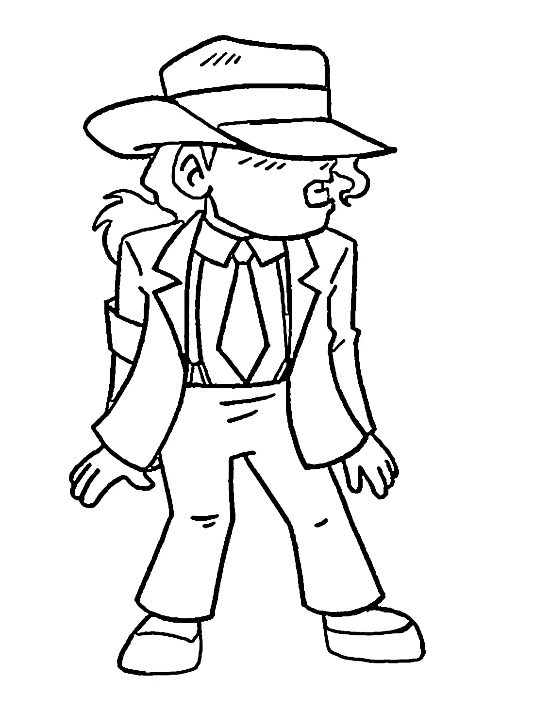 Michael Jackson Para Colorear 8