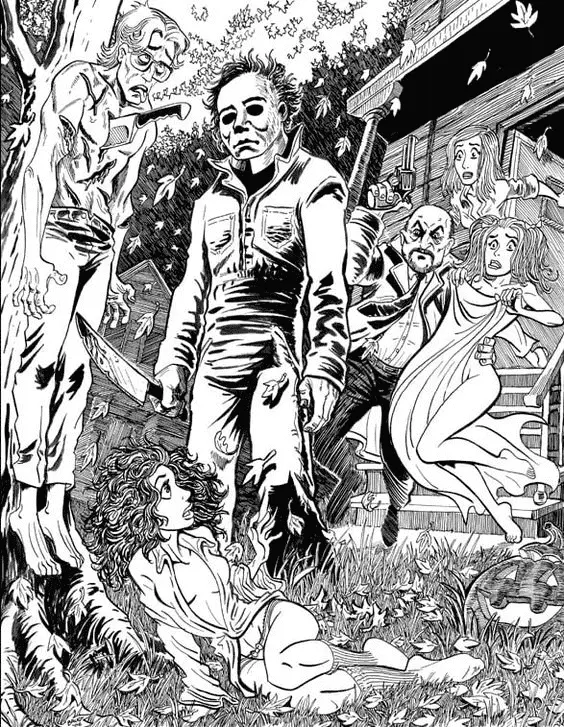 Michael Myers Coloring Pages 7