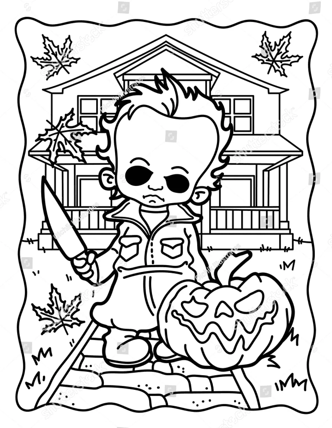Michael Myers Coloring Pages 8