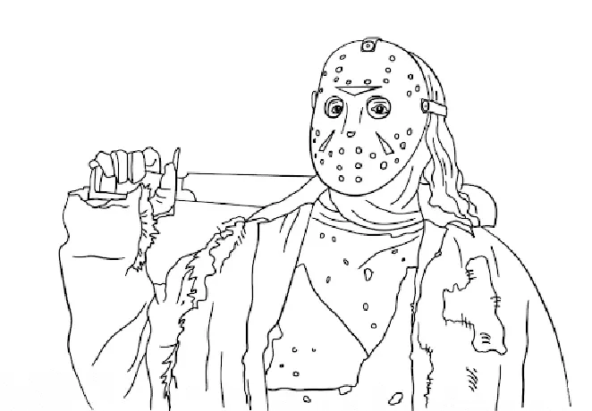 Michael Myers Coloring Pages 9