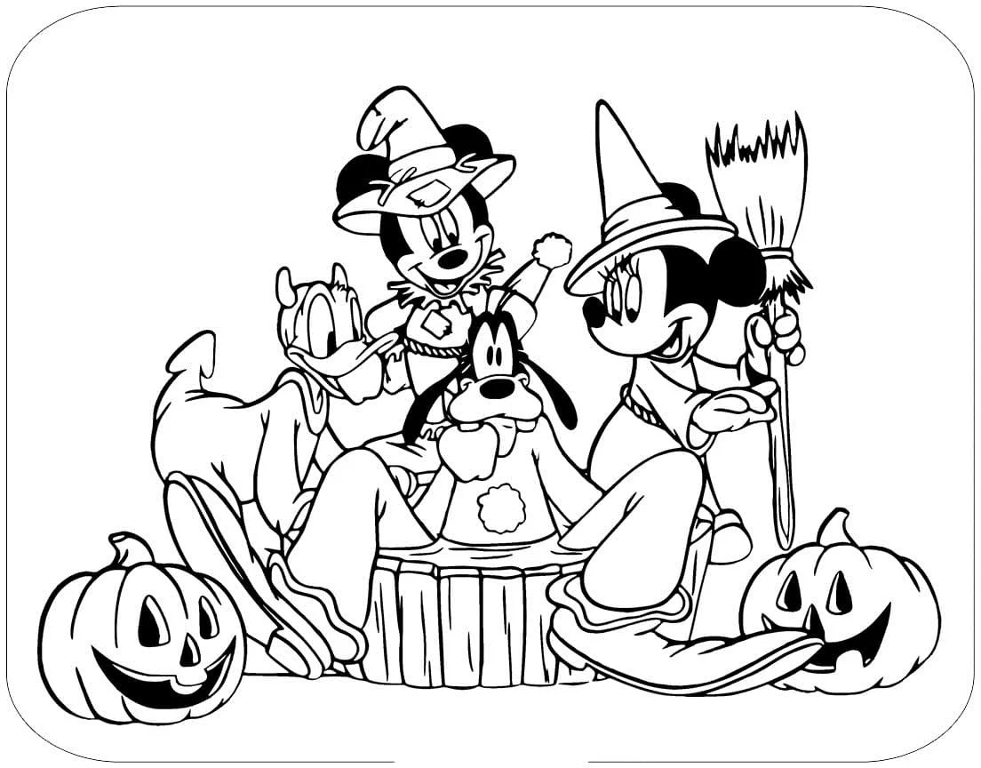 Mickey Halloween Ausmalbilder 15