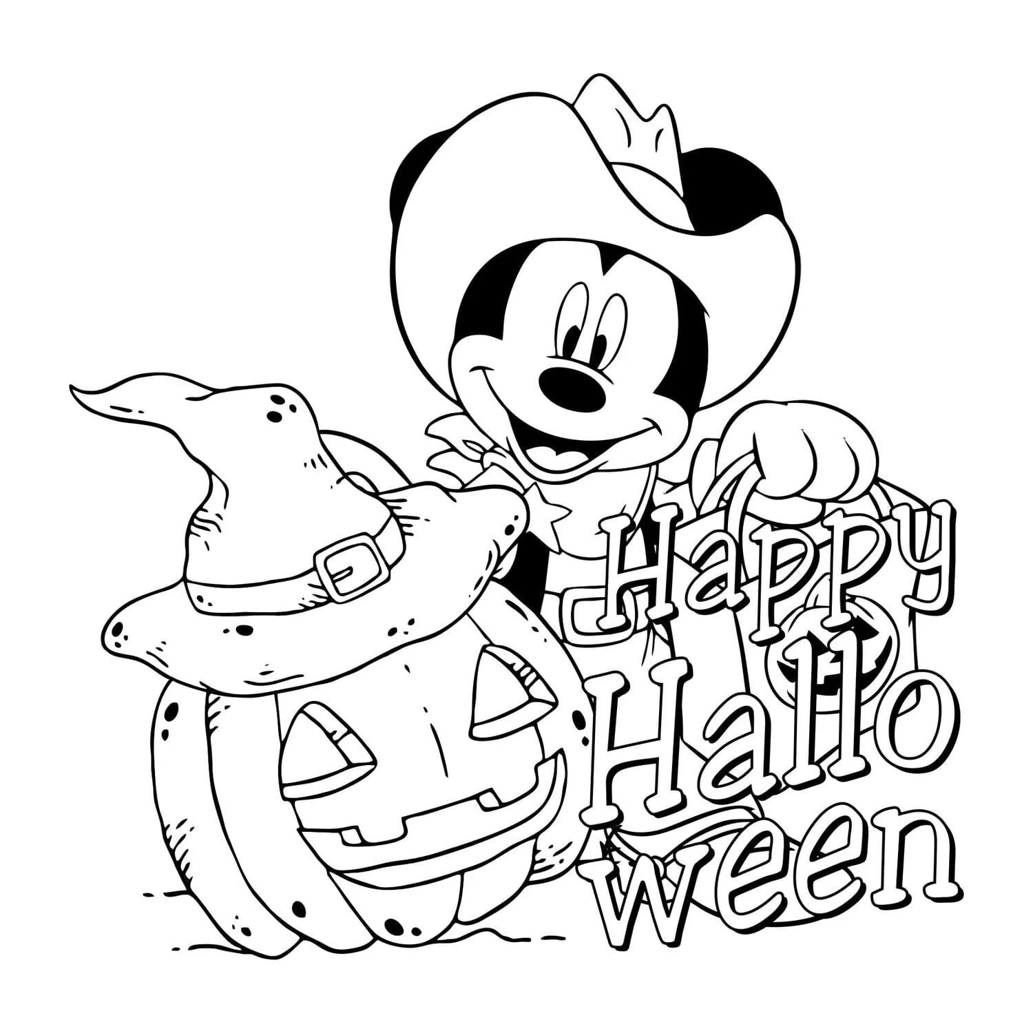 Mickey Halloween Ausmalbilder 8