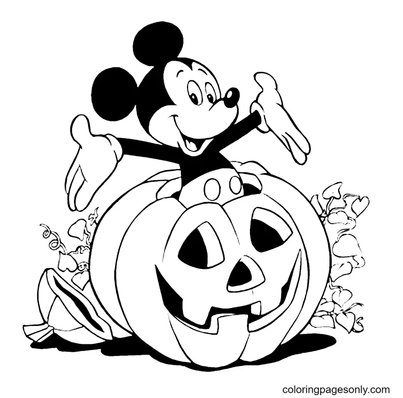 Mickey Mouse Coloring Pages 21
