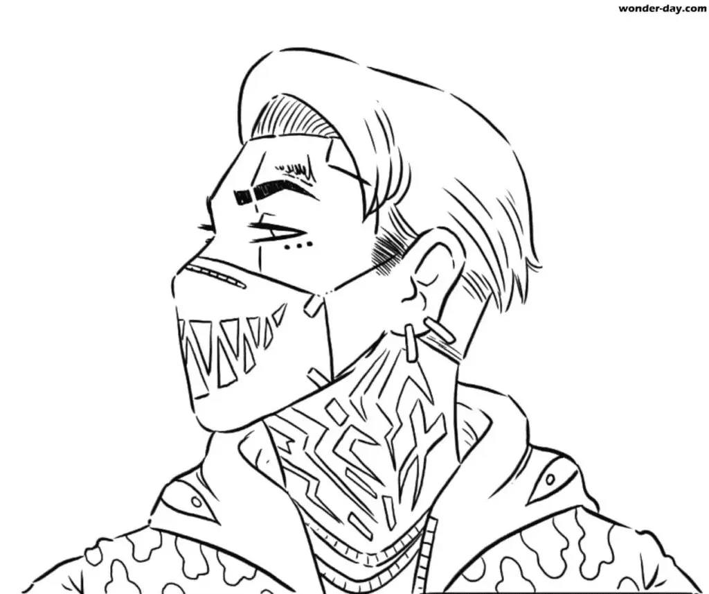 Midas Fortnite Coloring Pages 10
