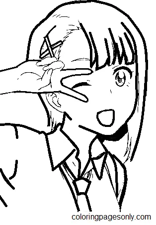 Mieruko chan Coloring Pages 30