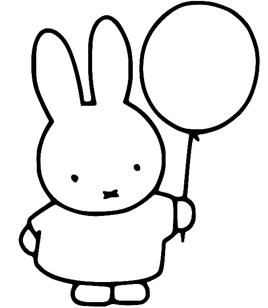 Desenhos de Miffy Para Colorir 15