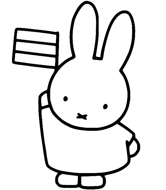Desenhos de Miffy Para Colorir 49