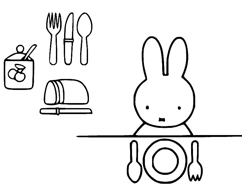 Desenhos de Miffy Para Colorir 53