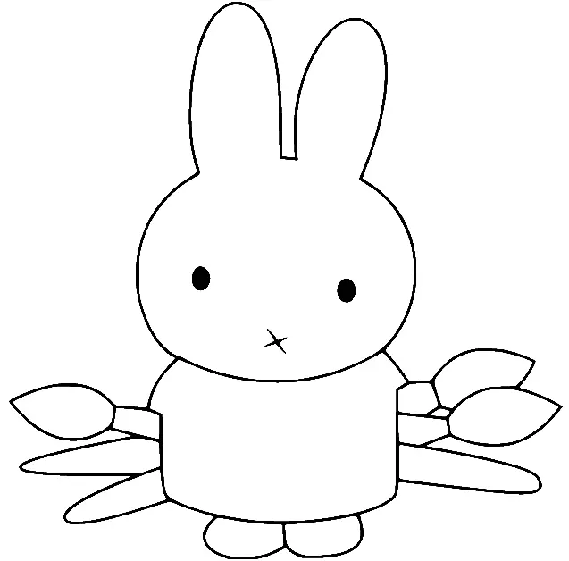 Desenhos de Miffy Para Colorir 55