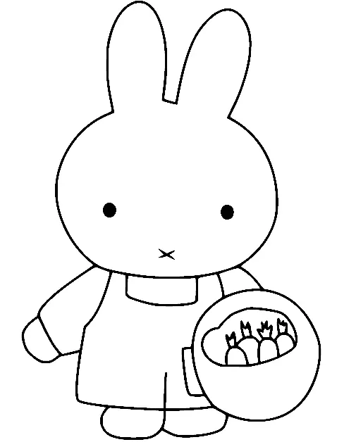 Desenhos de Miffy Para Colorir 63