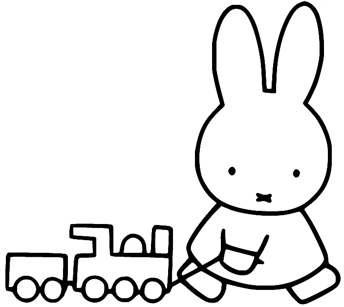 Desenhos de Miffy Para Colorir 64
