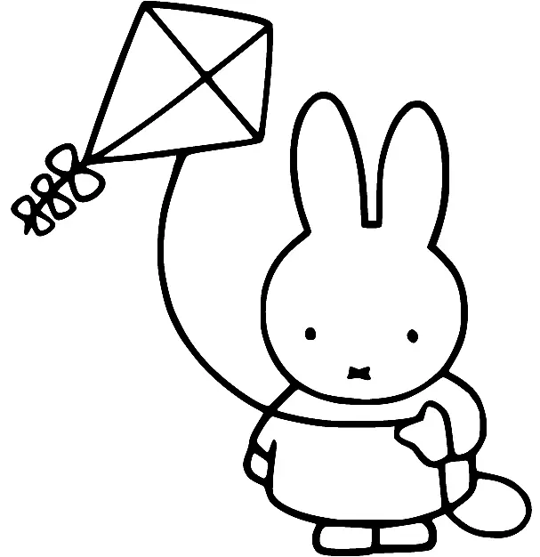 Desenhos de Miffy Para Colorir 65