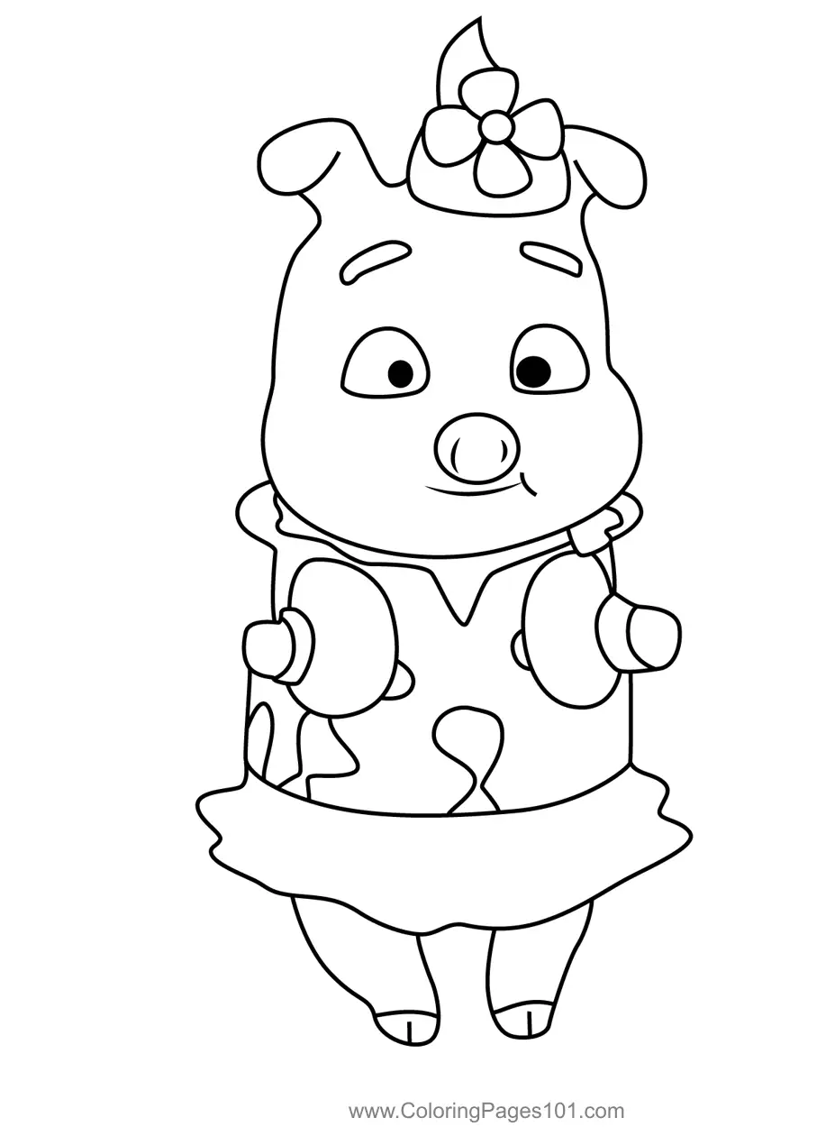 Mighty Express para Colorear 1