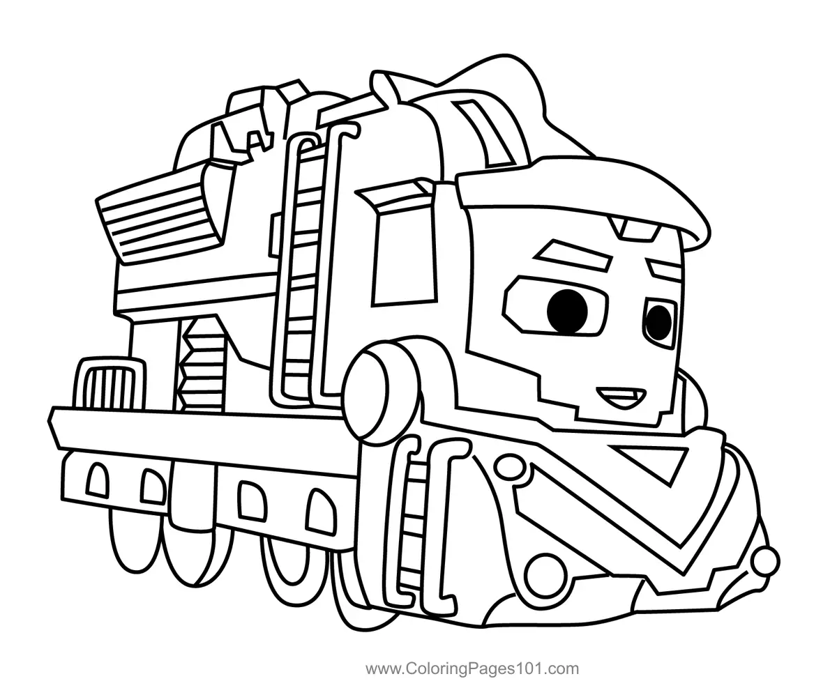 Mighty Express para Colorear 6