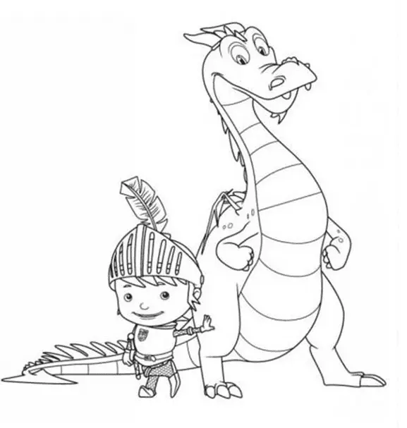 Mike El Caballero Para Colorear 10