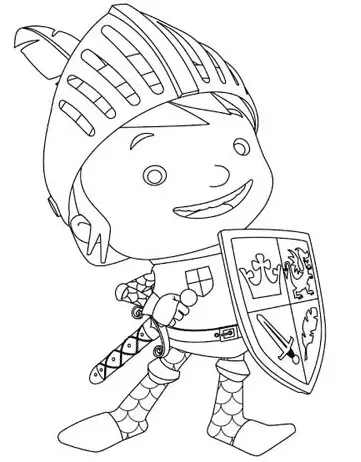Mike El Caballero Para Colorear 12