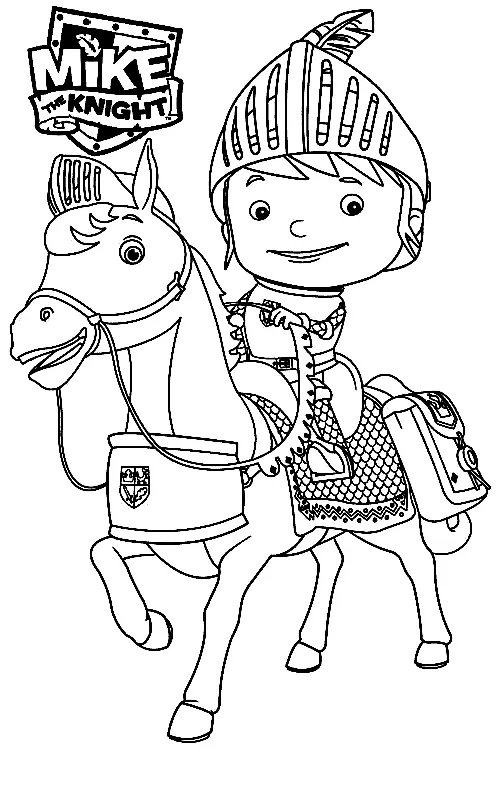 Mike El Caballero Para Colorear 22