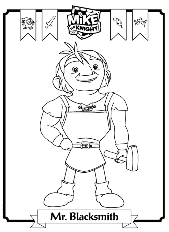 Mike El Caballero Para Colorear 25