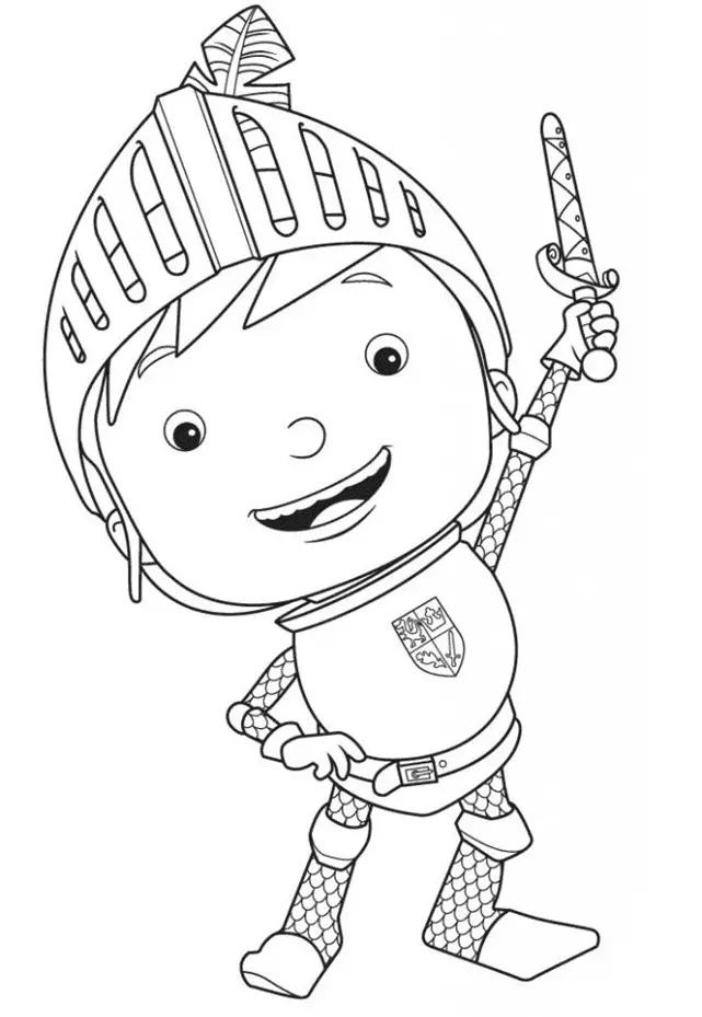 Mike El Caballero Para Colorear 27