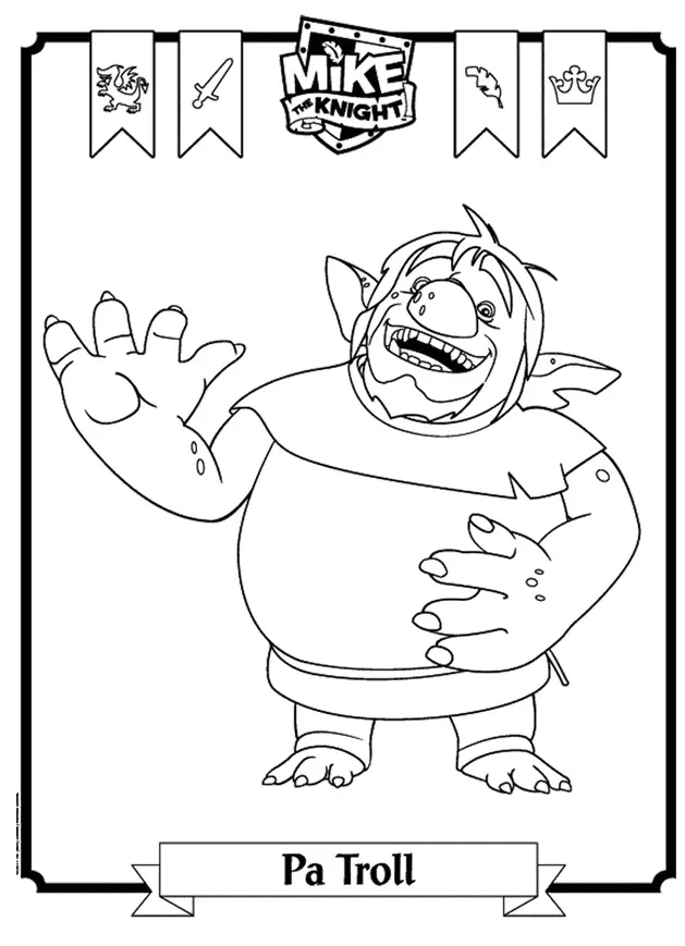 Mike El Caballero Para Colorear 30