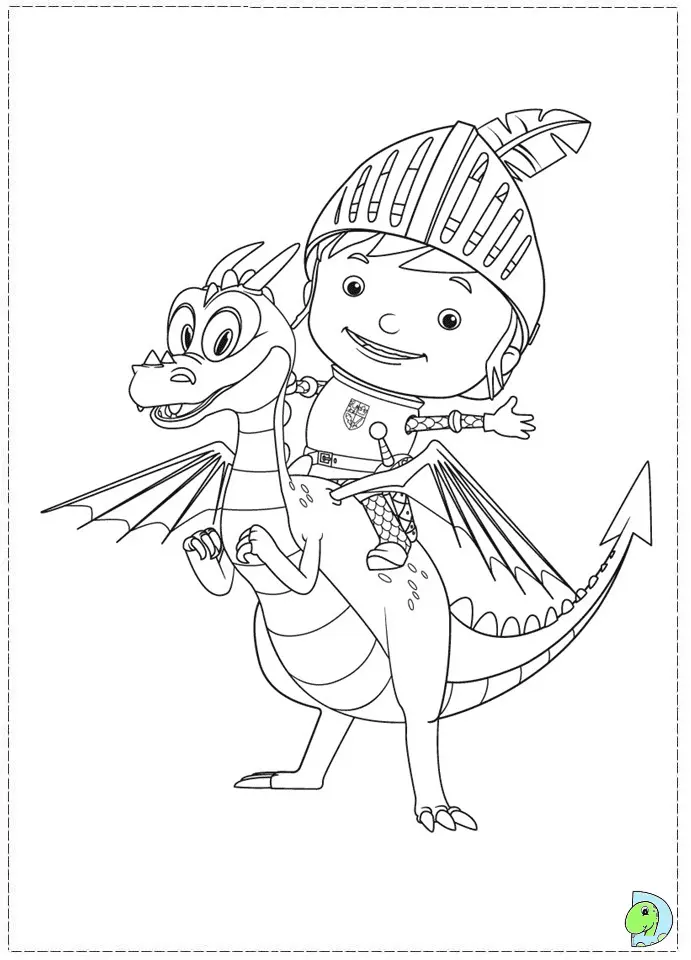 Mike El Caballero Para Colorear 36