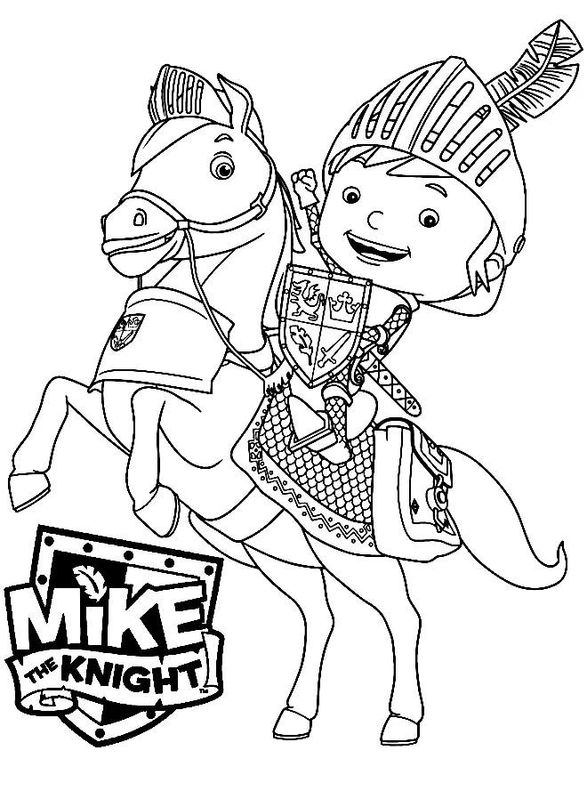 Mike El Caballero Para Colorear 40