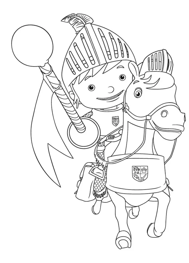 Mike El Caballero Para Colorear 47