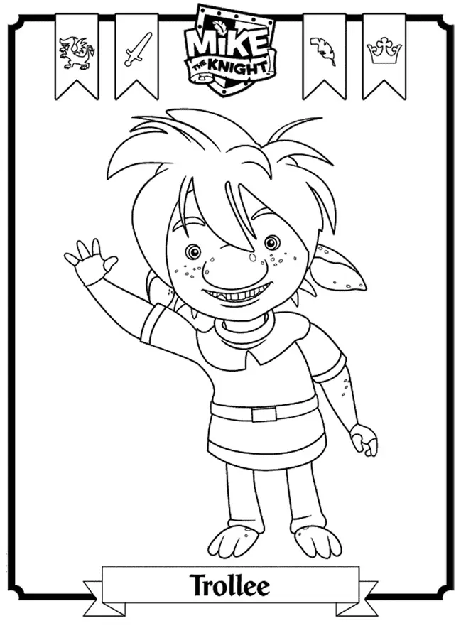 Mike El Caballero Para Colorear 9