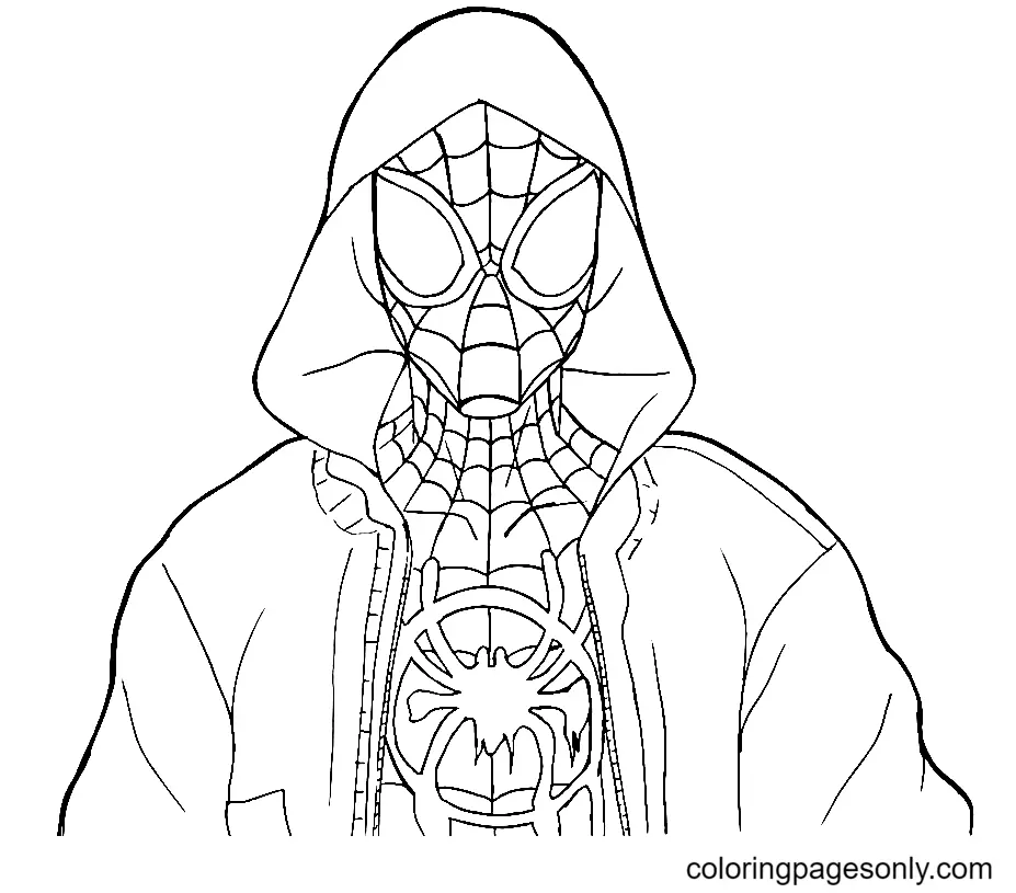 Miles Morales Para Colorear 1