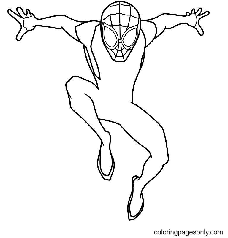 Miles Morales Para Colorear 11