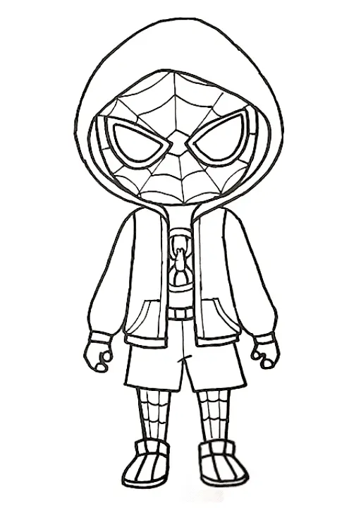 Miles Morales Para Colorear 12