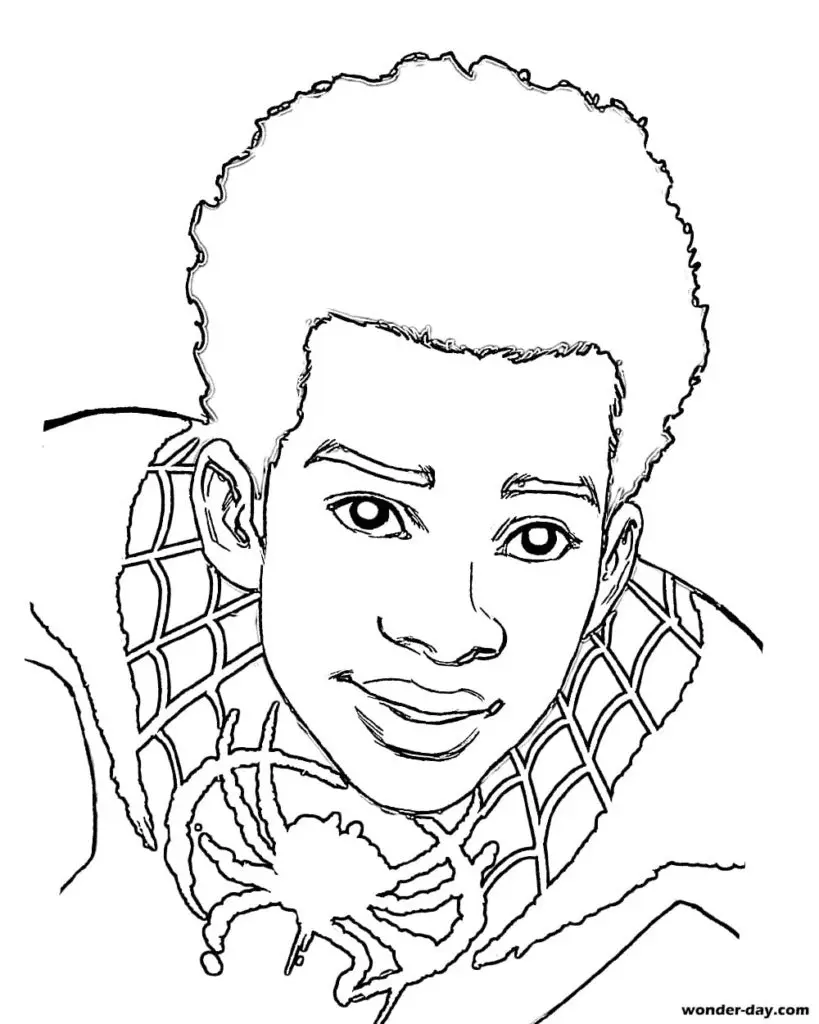 Miles Morales Para Colorear 17