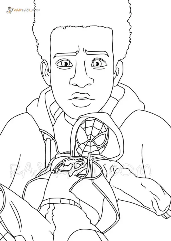 Miles Morales Para Colorear 22