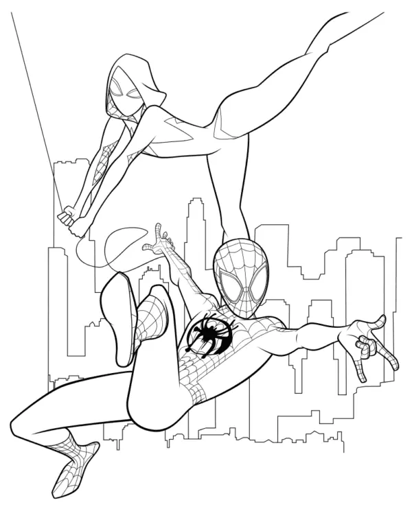 Miles Morales Para Colorear 24