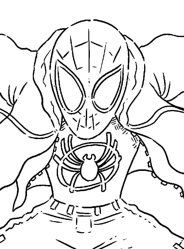 Miles Morales Para Colorear 25