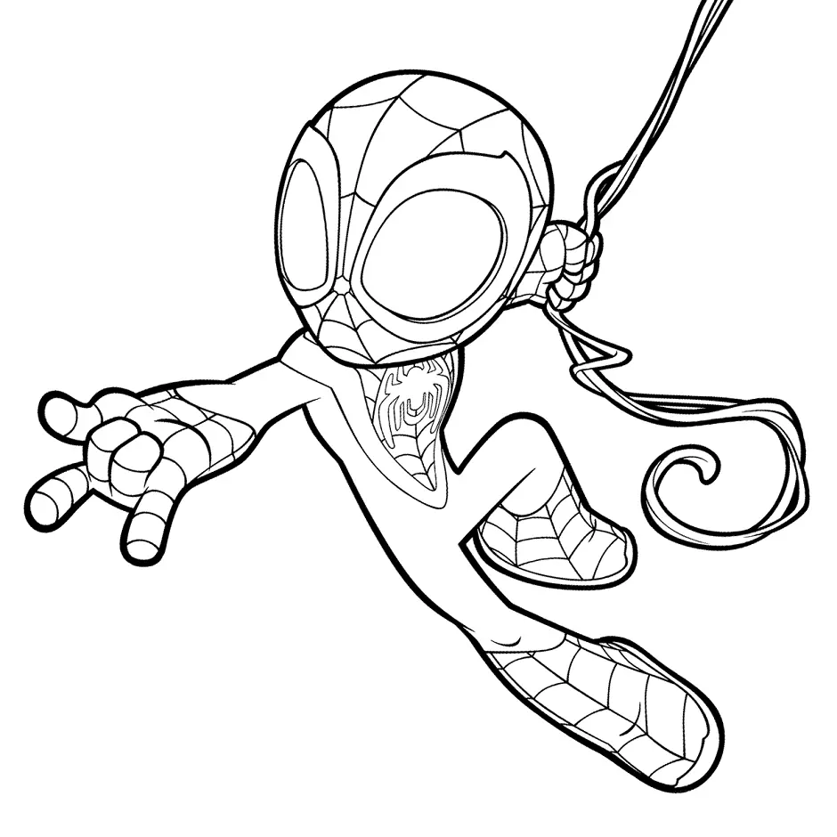 Miles Morales Para Colorear 3