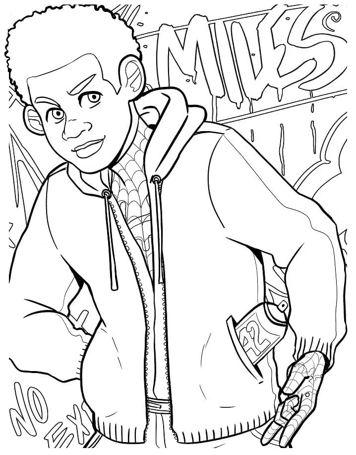 Miles Morales Para Colorear 33