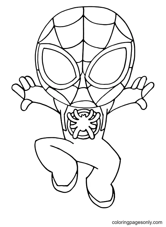 Miles Morales Para Colorear 4