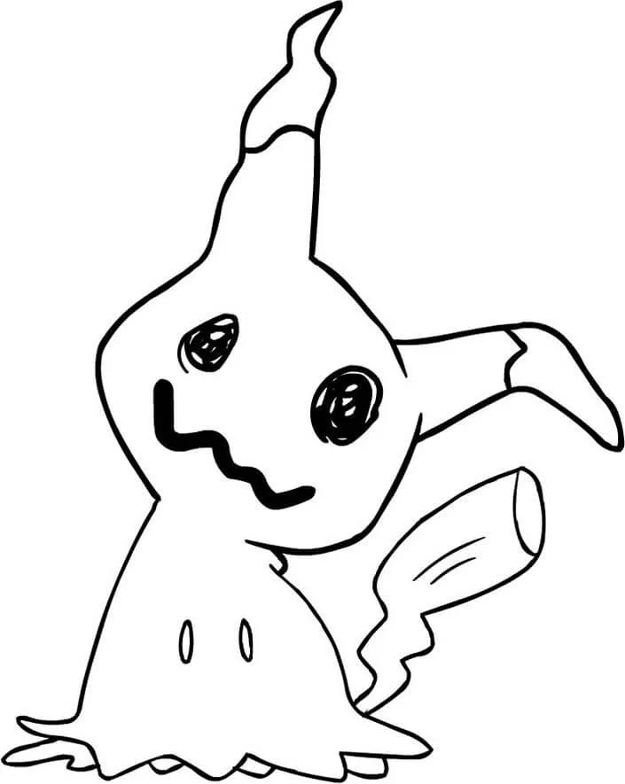 Mimikyu Coloring Pages 1