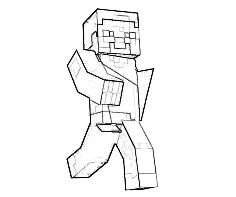 Desenhos de Minecraft Para Colorir 11