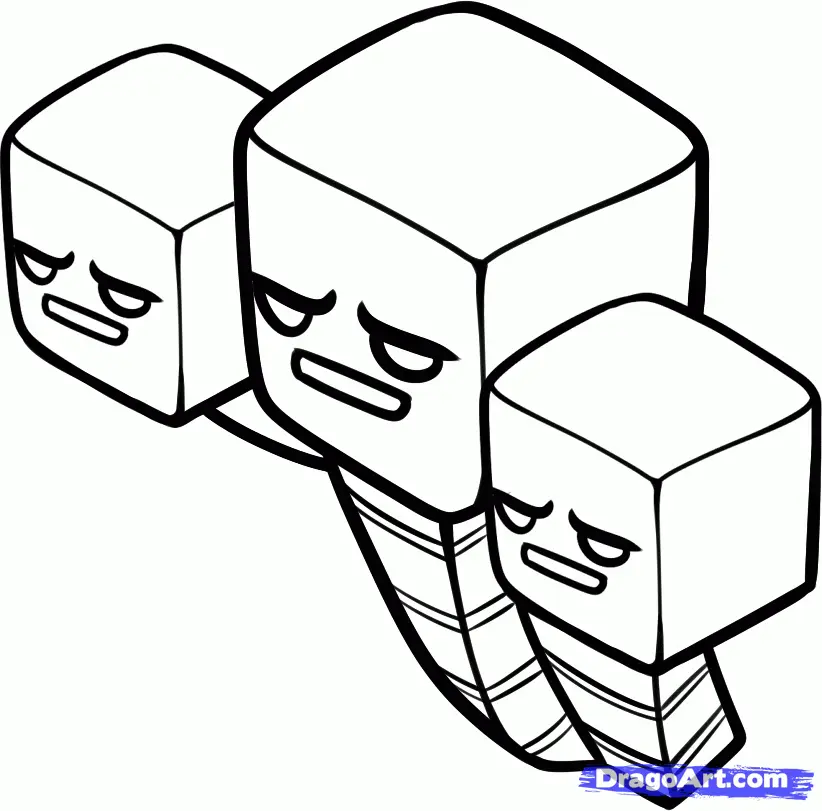 Desenhos de Minecraft Para Colorir 14