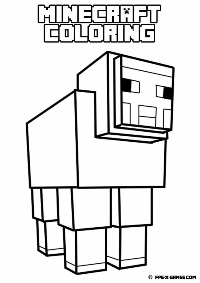 Desenhos de Minecraft Para Colorir 15