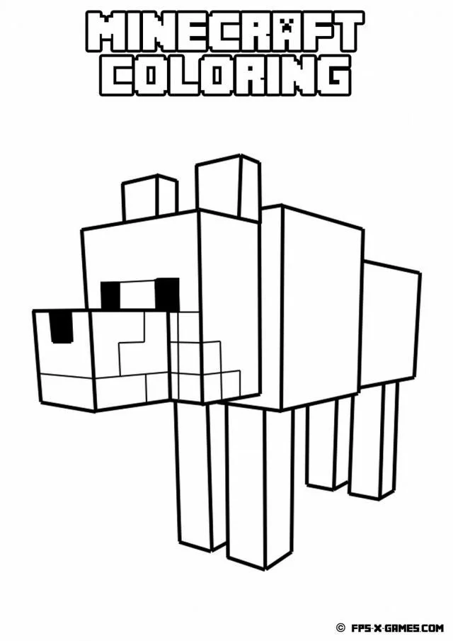 Desenhos de Minecraft Para Colorir 17